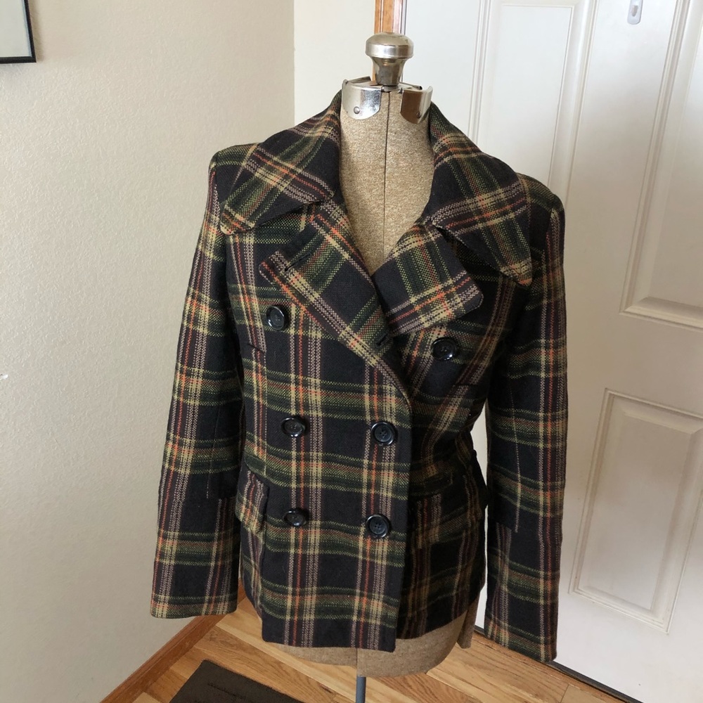 MICHAEL Michael Kors Plaid Jacket - Black and Brown